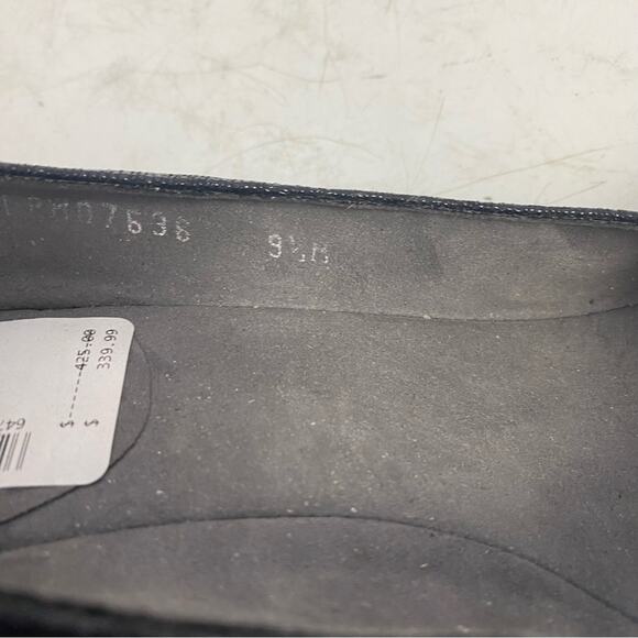 Stuart Weitzman Black Bucalina Covered Wedge Heel Size 9.5 - Picture 7 of 9